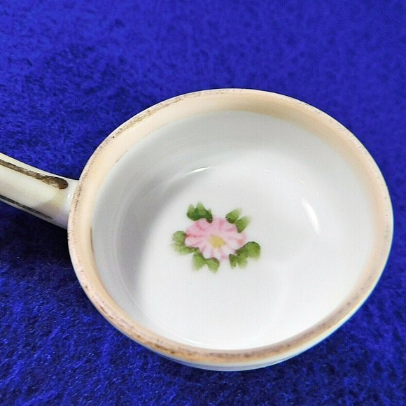 Morimura Noritake Mayonnaise Condiment Jelly Ladle Hand Painted Rose Porcelain - Picture 2 of 6